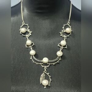 Vintage 925 Sterling Native-American Artisan Made, Statement Necklace